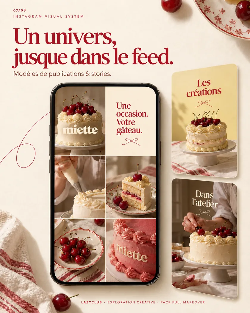Univers Instagram : modèles de publications et de stories